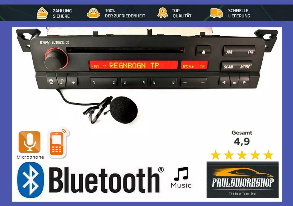 Original BMW Business CD E46 mit Bluetooth Freisprecheinrichtung