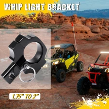 UTV ATV Mounting Brackets Fits LED Whip Light Bar For 1.75" to 2" Rollbar Cage