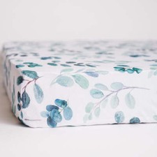 Eucalyptus Mini Crib Fitted Sheet - 100 Cotton Baby Bedding Boy/Girl Nursery