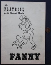 1956 New York City Majestic Theatre Ezio Pinza &amp; Walter Slezak "Fanny" Program +