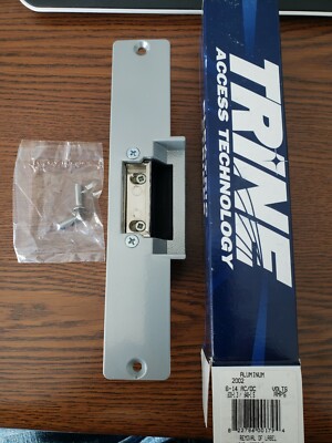 Trine 2002 Aluminum finish electric strike  6-14 AC/DC,  .600-1.3/.640-1.5 amps