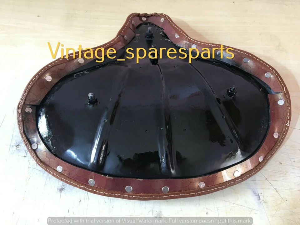 POUR HARLEY WLA WLC VL UL EL WL KNUCKLEHEAD SIÈGE SOLO TÊTE PLATE MARRON - Photo 4/4