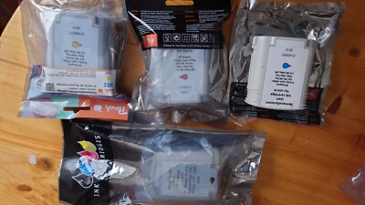 5xTinte HP10+HP82  HP DesignJet 500 /800/ C4844A C4911A C4912A C4913A je 69ml