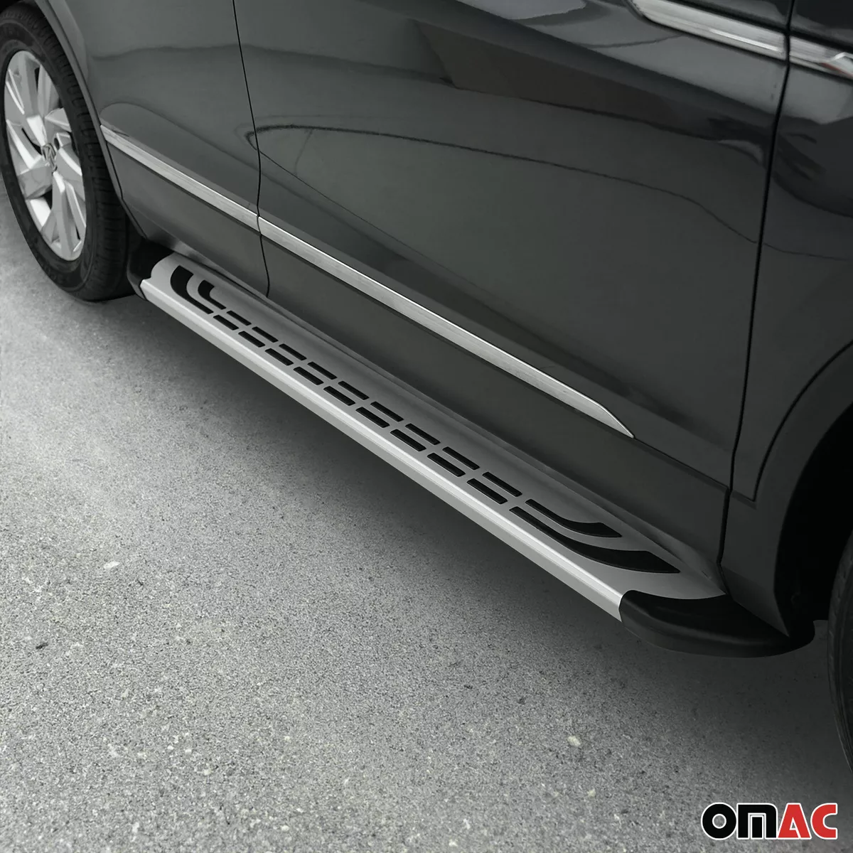Side Steps Running Boards Nerf Bars Silver 2 Pcs. Fits BMW X5 E70
