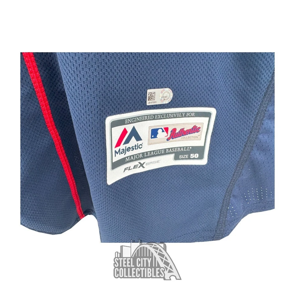 Majestuosa camiseta de béisbol Matt Kemp usada en juegos de los Padres de San Diego 7/4/16 Navy - MLB Foto 3 de 4