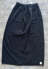 Vintage Kate Collins MEDIUM Black Mid Length Stretch Skirt Made In USA NWT