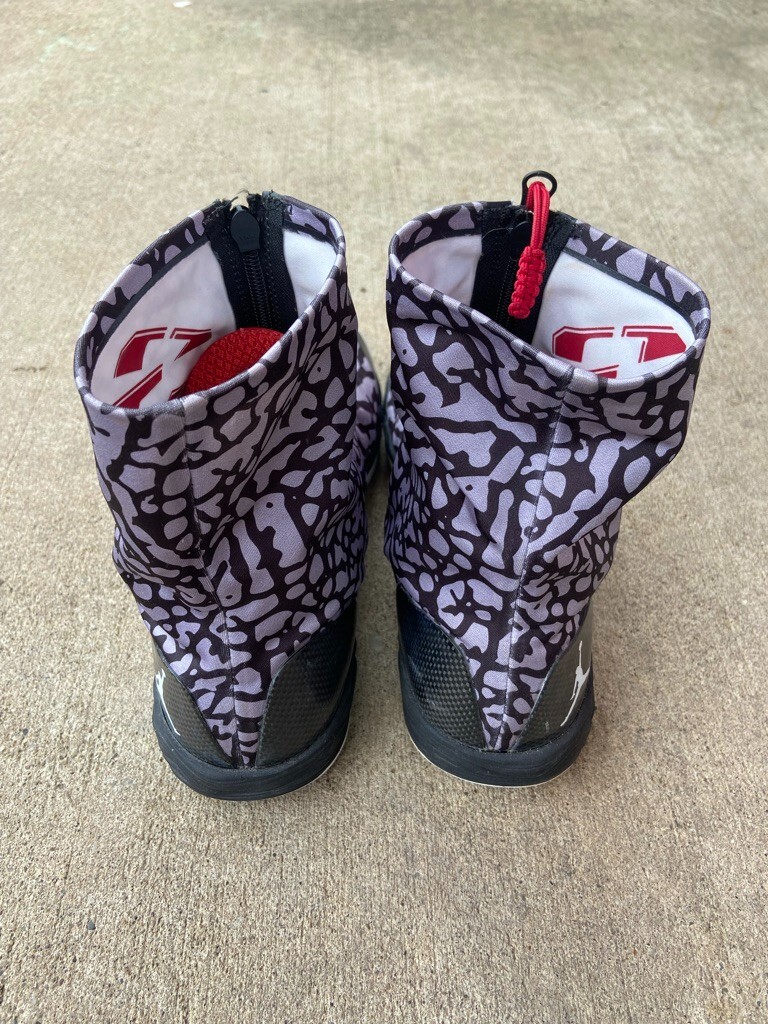 Nike Air Jordan XX8 Elephant Print Cement Grey Black White 555109