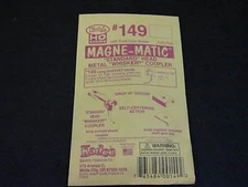 Kadee HO Scale Metal Knuckle Couplers - #149 Long Overset Whisker (2 pr)