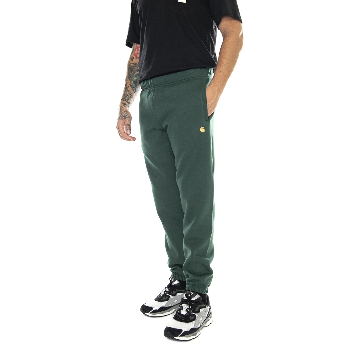 CARHARTT WIP Chase Sweat Pant Discovery Green/Gold