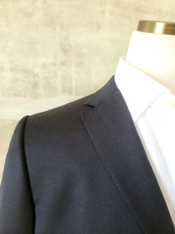 Blazer Z ZEGNA City tamanho 46 EUA 56 IT marrom escuro 3 Btn feito na Itália 100% lã - Imagem 3 de 4