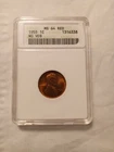 1955 No VDB Lincoln Wheat ANACS MS-64 RD