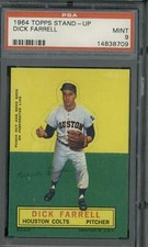 1964 Topps Stand-Up Dick Farrell - PSA 9