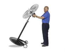 PEDESTAL FAN Commercial - Oscillating - 30" - 1/2 Hp - 3 Speed - with Wheel Kit