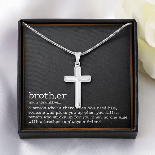 Cross Necklace Gifts for Brother 