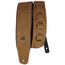 Ecosoft Vegan Premium 3" Guitar or Bass Strap, Whiskey. ECOSOFT03