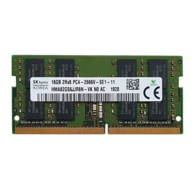 SK Hynix Single 16GB DDR4 2666MHz 2Rx8 PC4-2666V 260pin Laptop