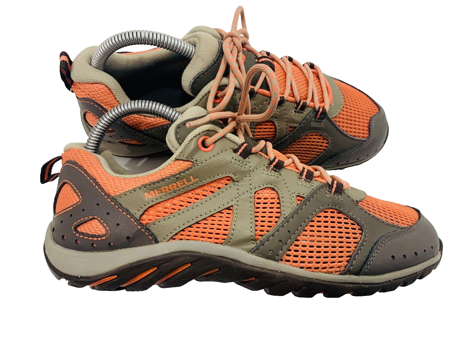 Merrell Rockbit Cove Boulder Orange Hiking Shoes Size 8 Trail J65242 Salmon