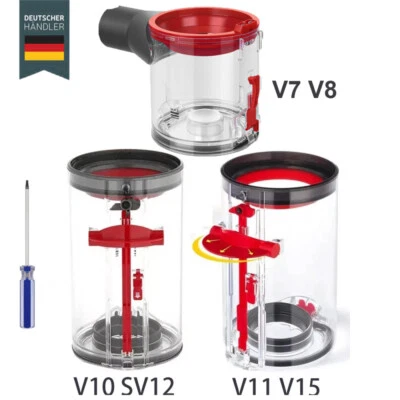 MARKENLOS Ersatzteil Staubbehälter Baugruppe für Dyson V7 V8 V10 V11 V15 Staubsauger