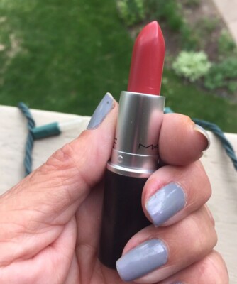 NEW MAC PINKY RED LIPSTICK  FOREVER CURIOUS  MATTE/FULL SIZE/NO BOX/MSRP $26