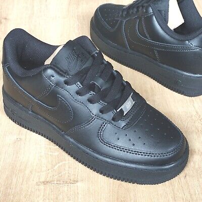 Contaminated victory expand Nike Air Force 1 Original Shoes Trainers uk Size 3 to 6 triple black | eBay