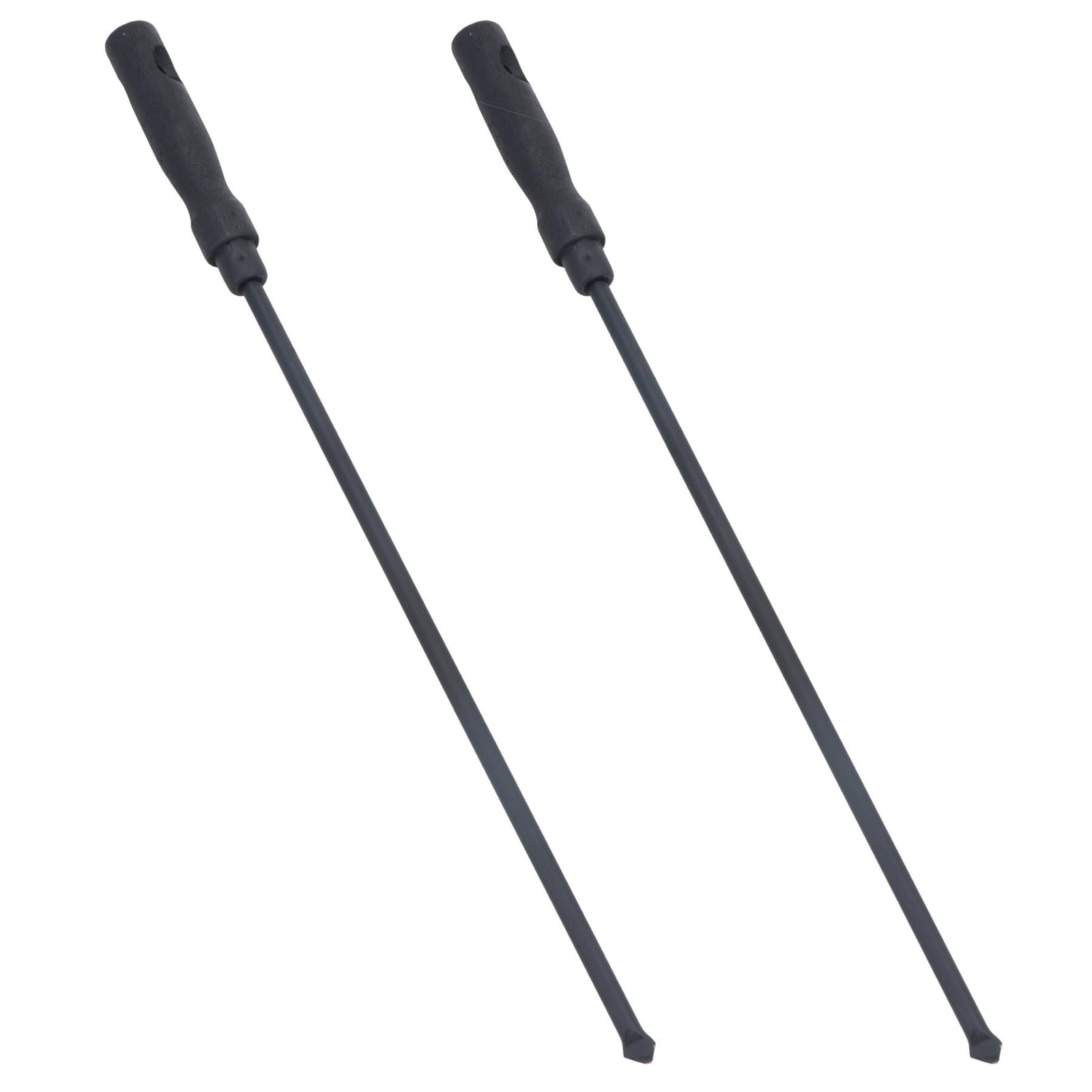 Extra Long Fireplace Poker Fire Poker for Coal Wood Fires with Wooden Handle 2pc