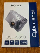 Sealed Sony Cybershot DSC-S650 Digital Still Camera 7.2MP 3x Optical Zoom AA