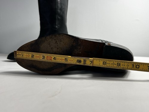 Mens  70s Pierre Cardin Ankle Short Boots Black Disco Super Fly Mod Vintage Sz 8 - Picture 6 of 15