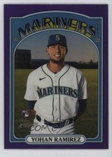 2021 Heritage High Number Hot Box Chrome Purple Refractor Yohan Ramirez 1a7z