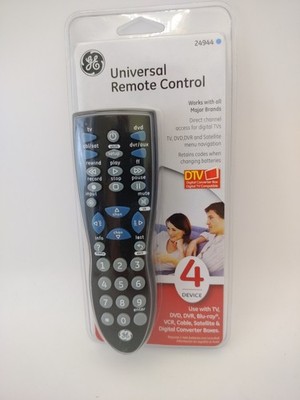 General Electric 33709 4 Device Universal Remote Control - Silver