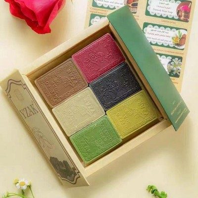Natürliche Olivenölseife, 3-in-1 Anwendungen, Luxus Geschenkbox, alle Hauttypen J0D4