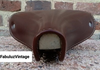 SELLE SADDLE XL GALLET BROWN OLD BIKE MOBILE SOLEX MOPED 