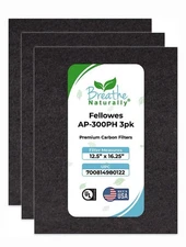 US MADE Replacement Carbon Prefilters for Fellowes AP-300PH Series Air Purifiers