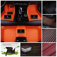 Per Maserati Tappetini Auto Tappetino Valigia PU Custom Tutte le Stagioni Impermeabile