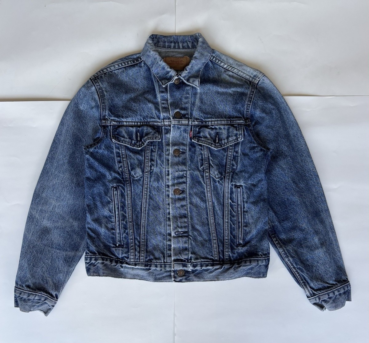 Vintage 80s Levis Jean Trucker Jacket 70506 0216 Denim Made in USA