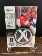 2025-26 SP Game Used Stanley Cup Final Net Cord Evan Rodrigues 20/25
