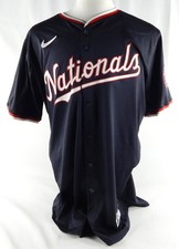 2024 Washington Nationals Matt Barnes #41 Game Issued Pos Used Navy Jersey 48 6