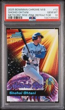2025 BOWMAN CHROME MEGA BOX METEORIC RISE #12 SHOHEI OHTANI 68/199 PSA 10
