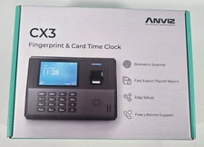 Fingerprint Time Clock for Employees Small Business Punch Machine Cloud RFID LCD