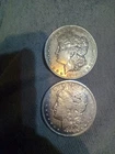 1878-S & 1879-S Morgan Silver Dollars Nice Lot of Two (2) Coins 90% Spot Silver