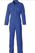 Blue - 52T- DICKIES REDHAWK ZIP FRONT COVERALL OVERALLS BOILERSUIT WD4839 - 52T