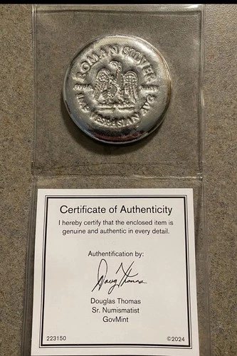 Scottsdale Mint. Roman Silver Button 5 Troy Ounces