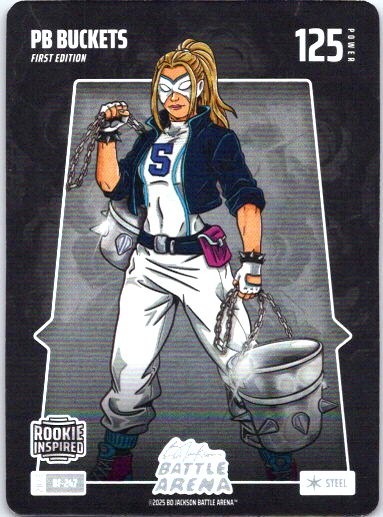 PB Buckets Paige Bueckers Bo Jackson Battle Arena Steel Battlefoil BF-247