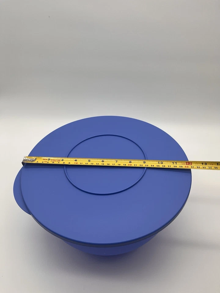 NEW Tupperware Impressions Bowl 7.5L / 32 Cup X Large Mixing & Salad Blue - Image 2 of 4