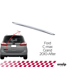 Garniture de couvercle inférieur de bagage chromée 1 pièce pour Ford C-Max Gr...