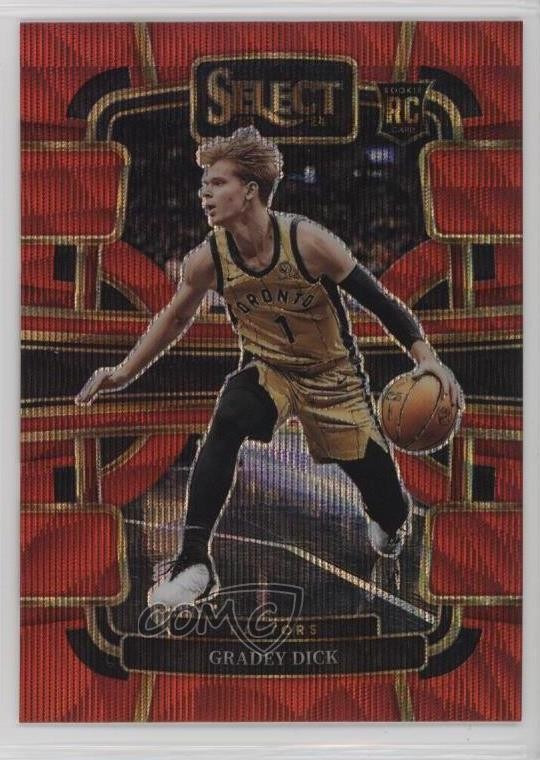 2023-24 Panini Select Concourse Red Wave Prizm Gradey Dick #90 jc3