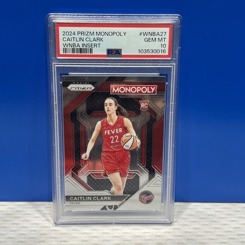 CAITLIN CLARK PSA 10 2024 PANINI PRIZM MONOPOLY WNBA INSERT #27