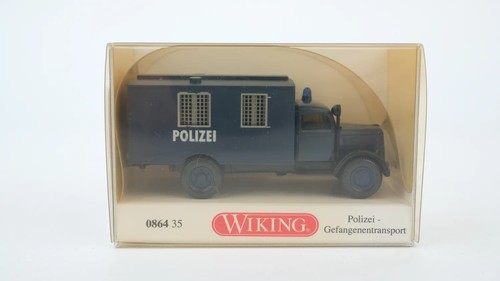 Wiking H0 086435 Opel Blitz policía transporte de prisioneros | Condition: Gebraucht