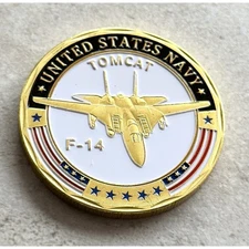 F-14 Tomcat Challenge Coin United States Navy USN 40mm