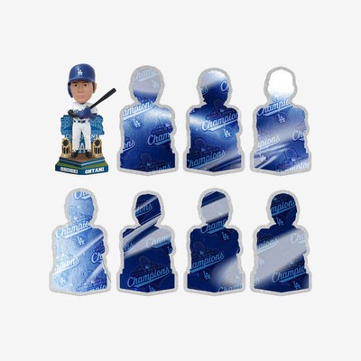 Los Angeles Dodgers 2025 Back To Back World Series Champions Mini Bobblehead Set