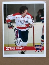 Washington Capitals Paul Mulvey Autographed 8x10 Photo